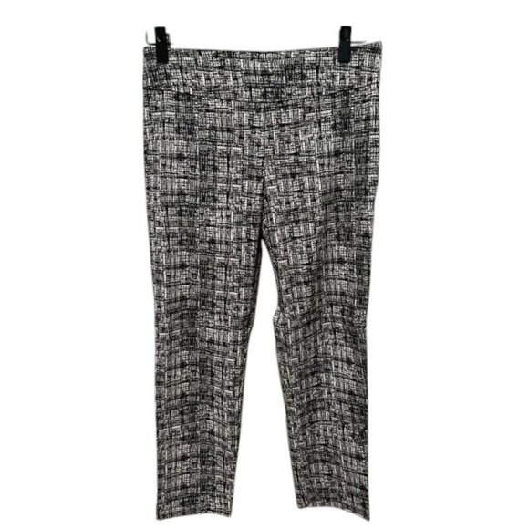 Zac & Rachel Stretch Pull-On Capri Black White 12 - Picture 2 of 4